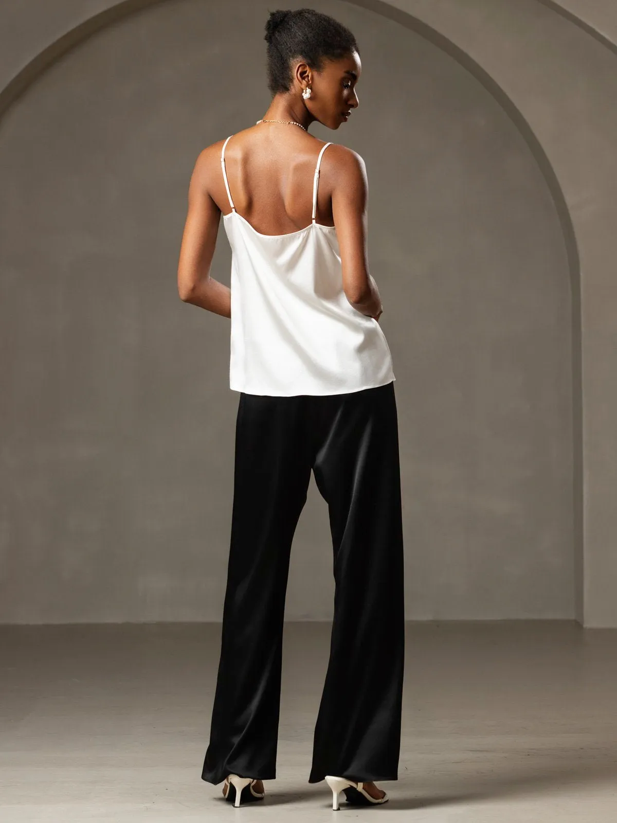 19Momme Zijden Spaghettiband Camisole-top