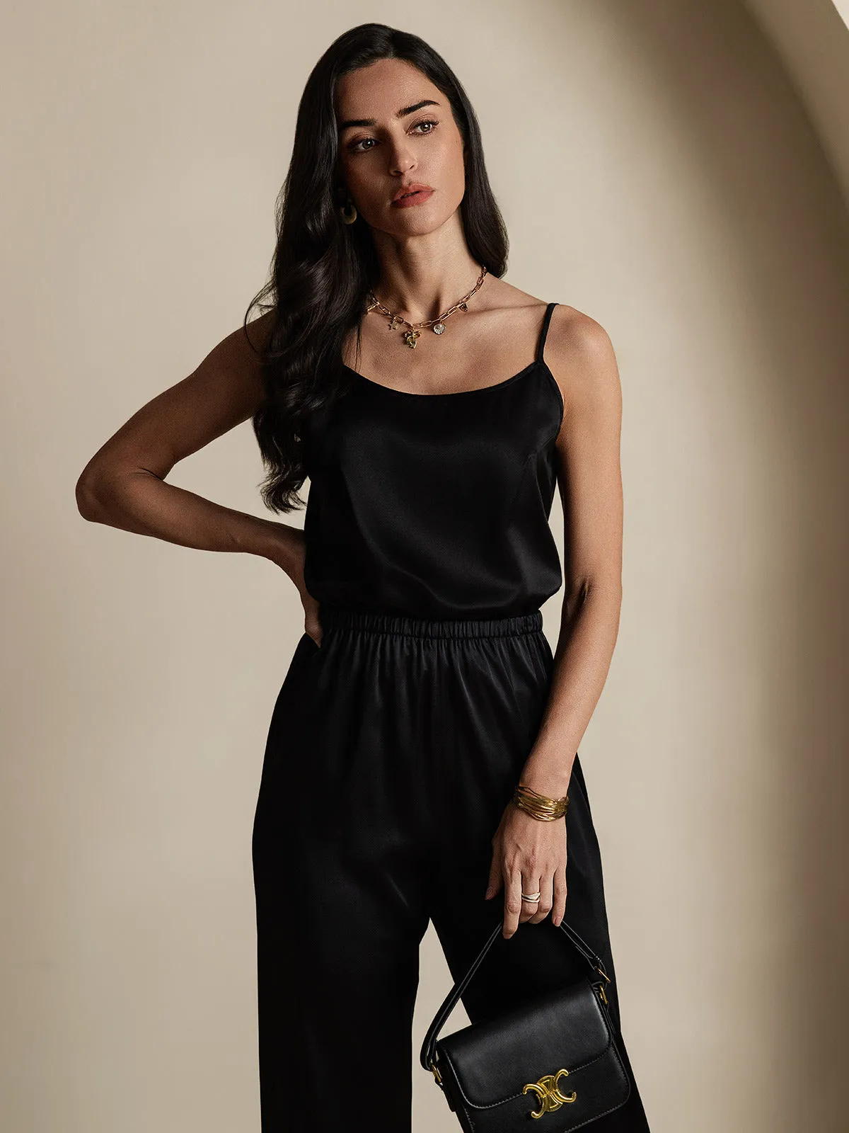 19Momme Zijden Spaghettiband Camisole-top