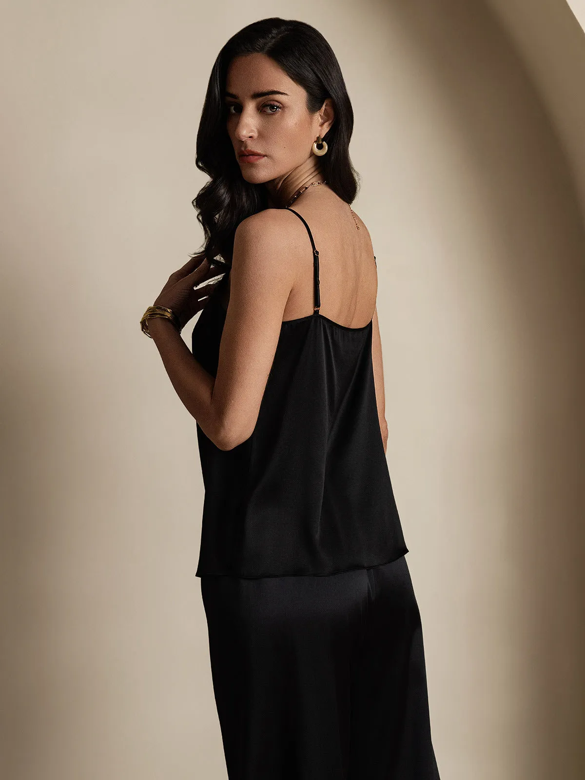 19Momme Zijden Spaghettiband Camisole-top