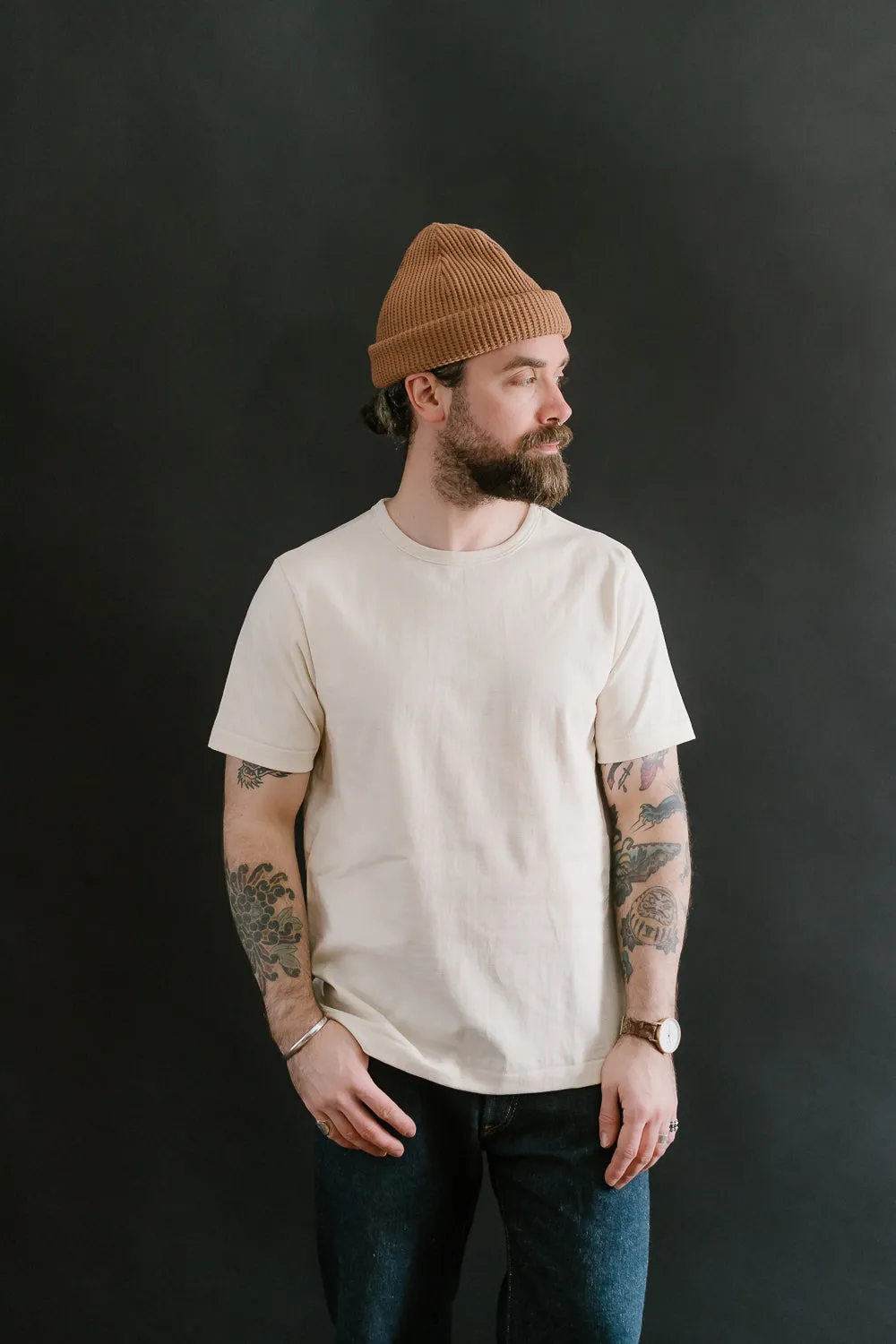 215.02 - 7.2oz Loopwheeled T-Shirt Classic Fit - Nature