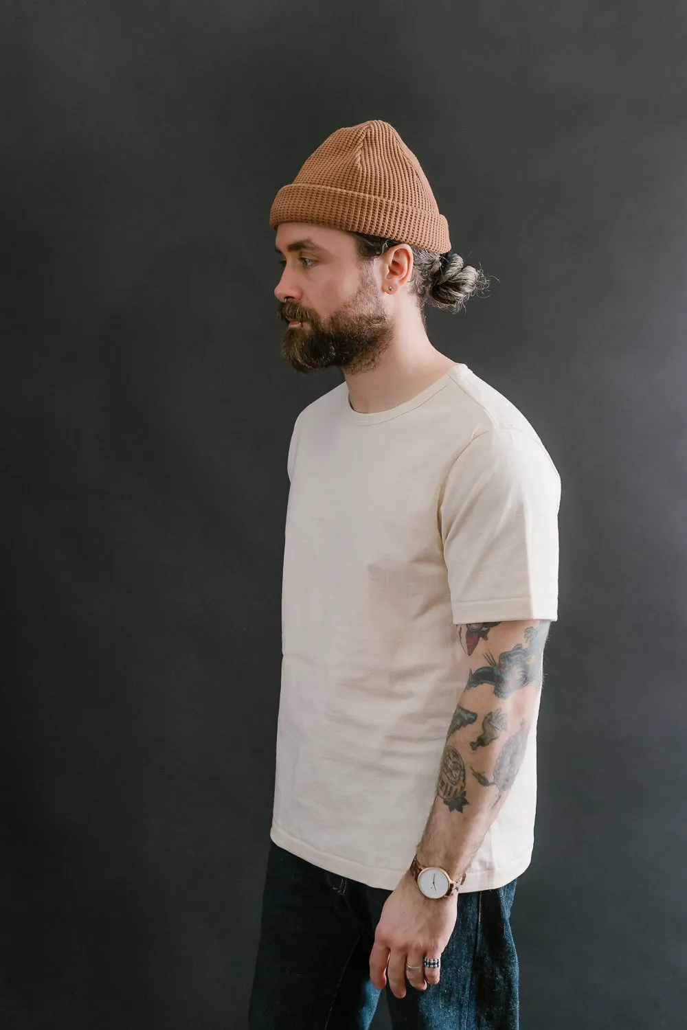 215.02 - 7.2oz Loopwheeled T-Shirt Classic Fit - Nature