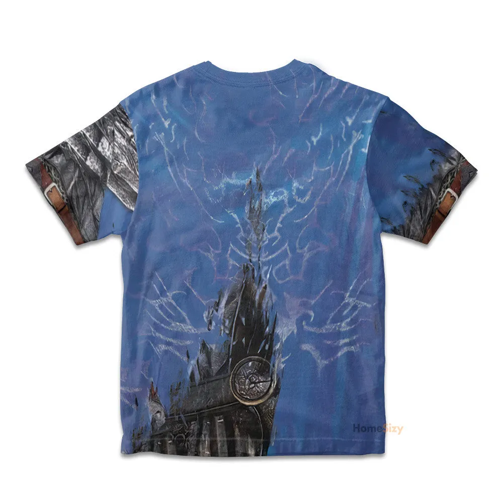 3D Dark Soul Knight Artorias Custom Cosplay Costume Kid Tshirt QT210586Zc