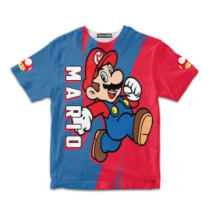3D Happy Mario Custom Cosplay Kid Tshirt QT301315Hg