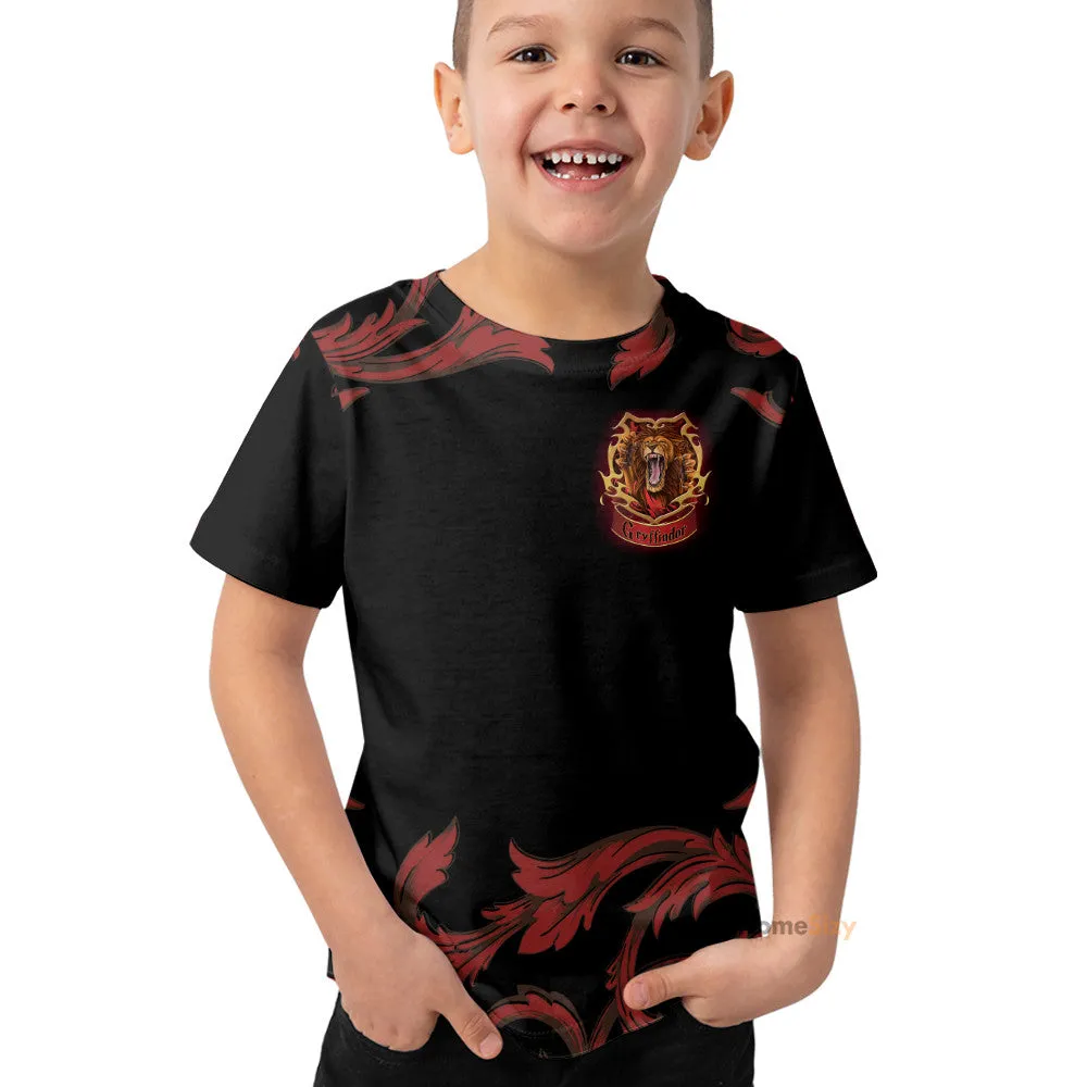 3D H.P Brave Like A Gryffindor Custom Cosplay Costume Kid Tshirt QT305254Hf