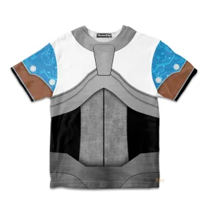 3D Teen Titan Cyborg TZip Custom Cosplay Costume Kid Tshirt QT207289Hc