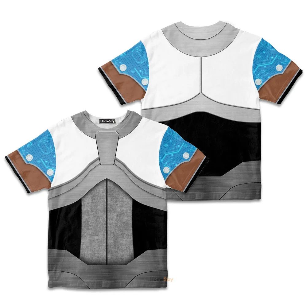 3D Teen Titan Cyborg TZip Custom Cosplay Costume Kid Tshirt QT207289Hc