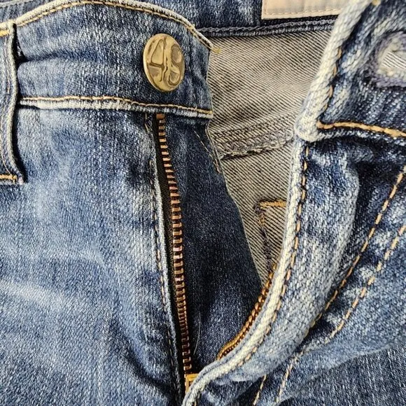 AG Adriano Goldschmied The Prima Roll Up Cigarette Leg Jean Medium Wash Size 28R