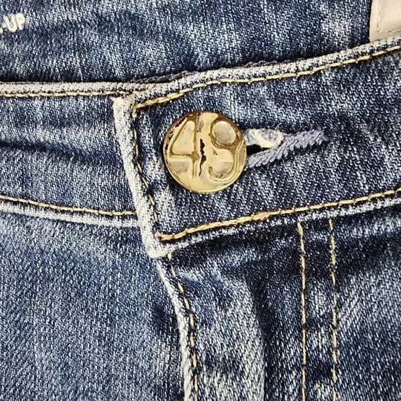 AG Adriano Goldschmied The Prima Roll Up Cigarette Leg Jean Medium Wash Size 28R