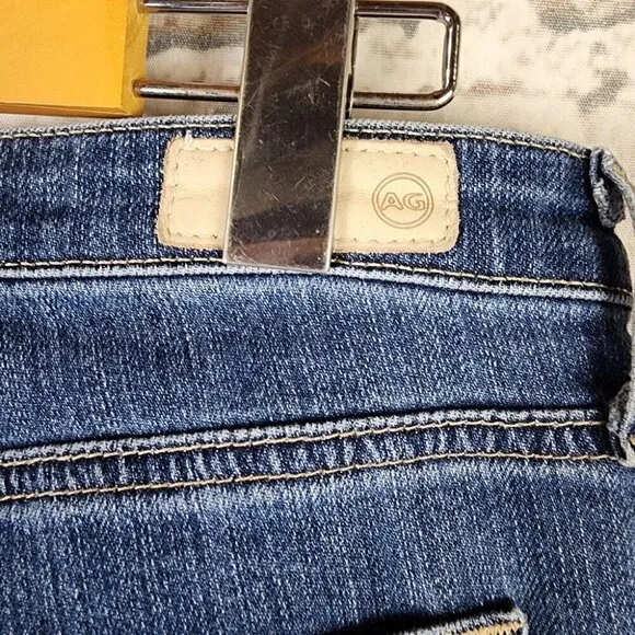 AG Adriano Goldschmied The Prima Roll Up Cigarette Leg Jean Medium Wash Size 28R