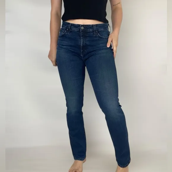 AG Denim Mari High Rise Slim Straight Jeans Casual Size 29