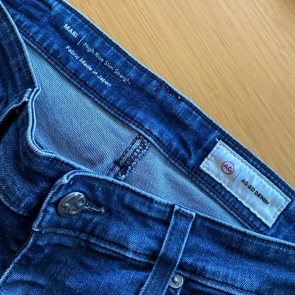 AG Denim Mari High Rise Slim Straight Jeans Casual Size 29