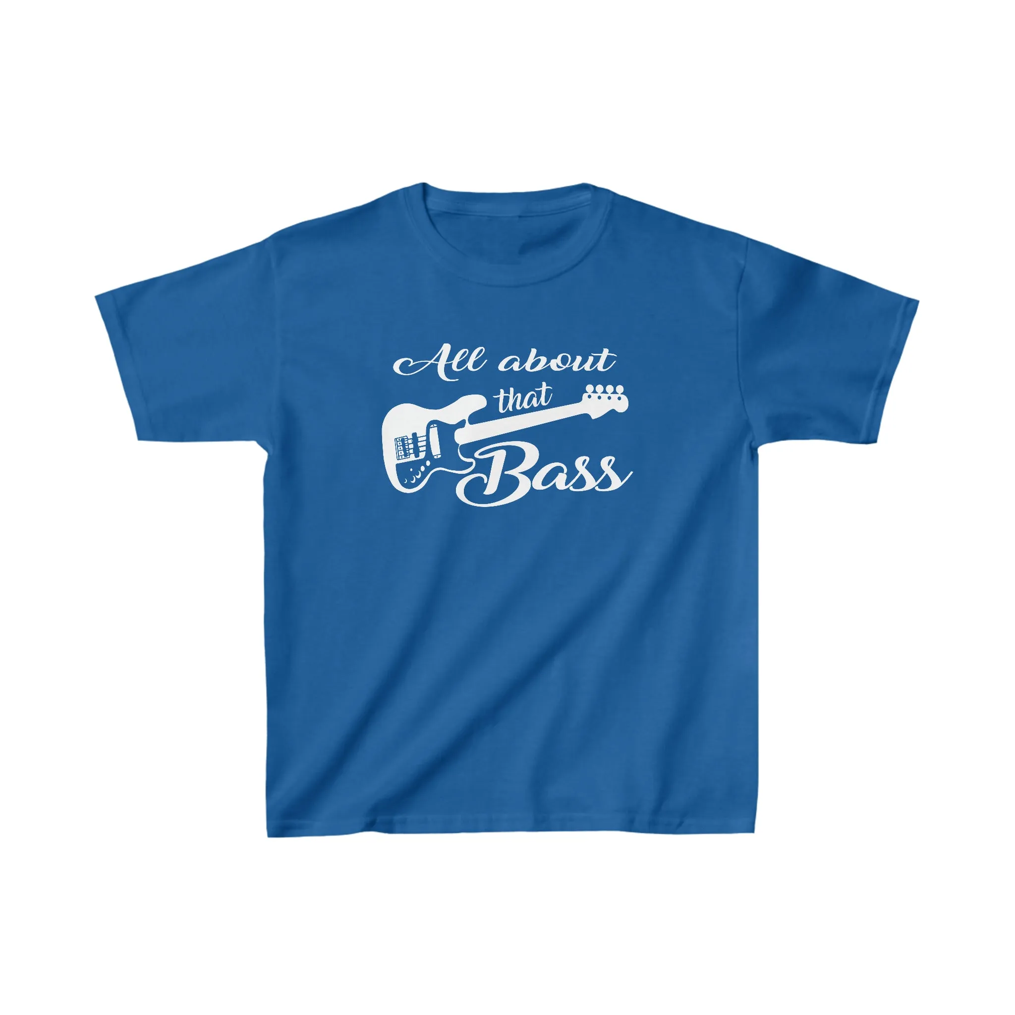 All About That Bass" Kids T-Shirt - Bass Guitar Graphic | Perfect for Little Musicians & Music Lovers