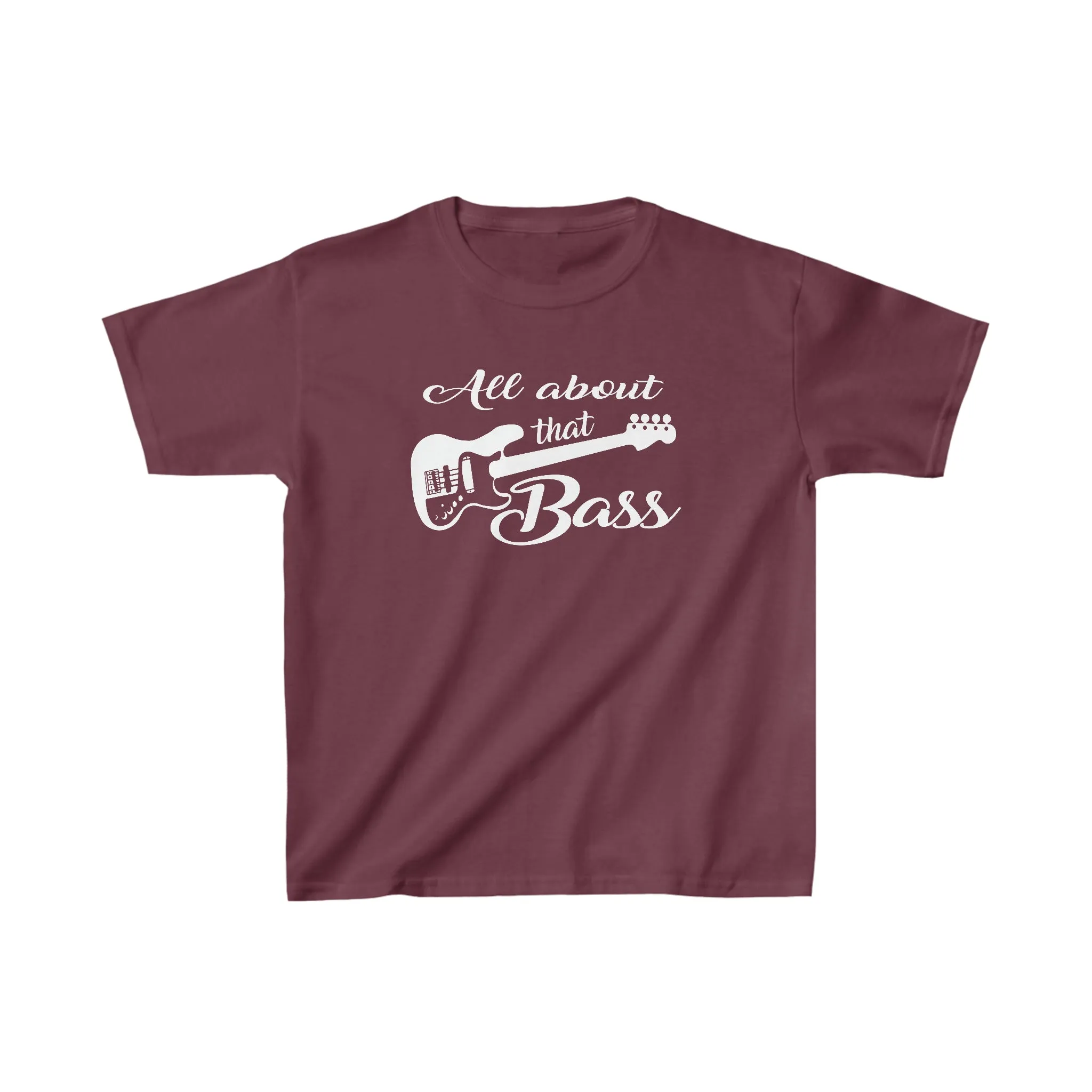 All About That Bass" Kids T-Shirt - Bass Guitar Graphic | Perfect for Little Musicians & Music Lovers