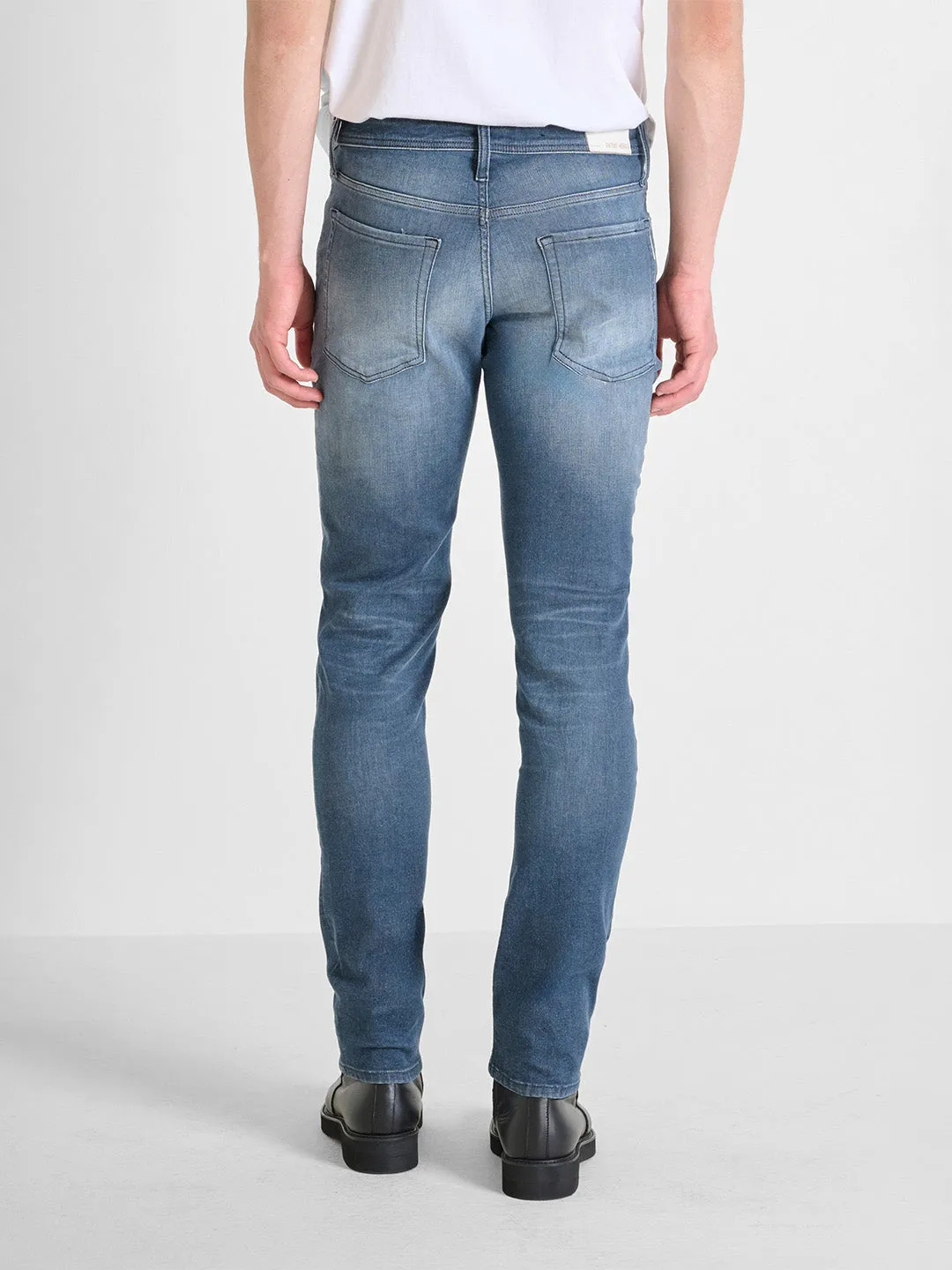 Antony Morato Men Blue Tapered Fit Washed Jeans