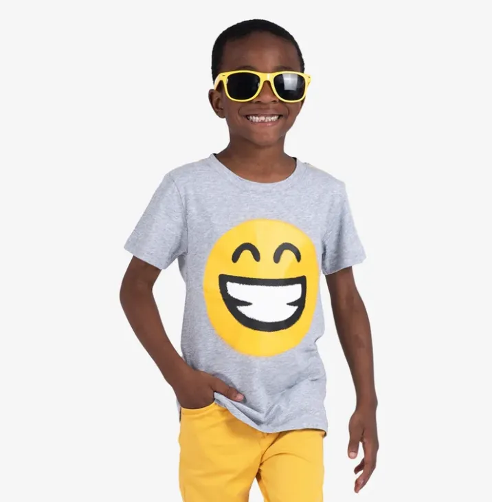 Appaman Keep Smiling Tee Heather Mist