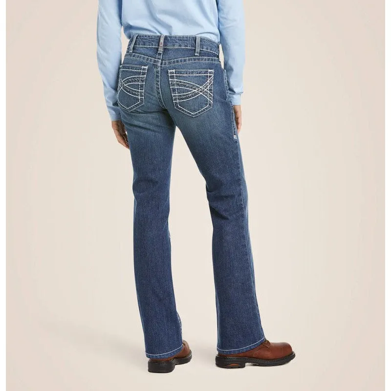Ariat Women Flame Resistant DuraStretch Entwined Boot Cut Jean Oceanside - 10019544