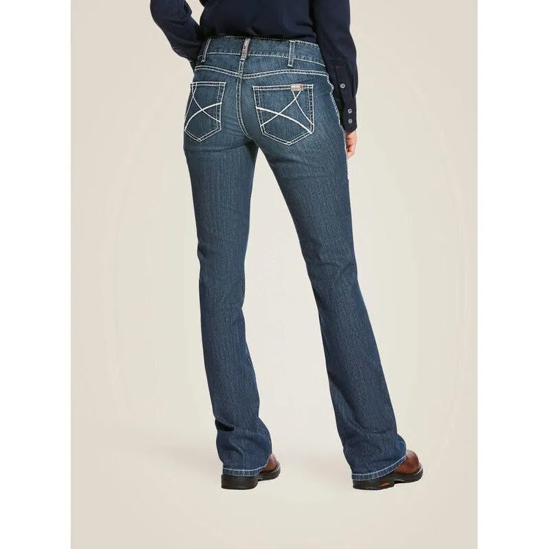 Ariat Women Flame Resistant Stretch DuraLight MW Ella Jean Azurite - 10026006