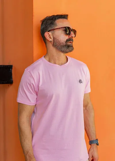 Arrecife Logo Tee- Pink