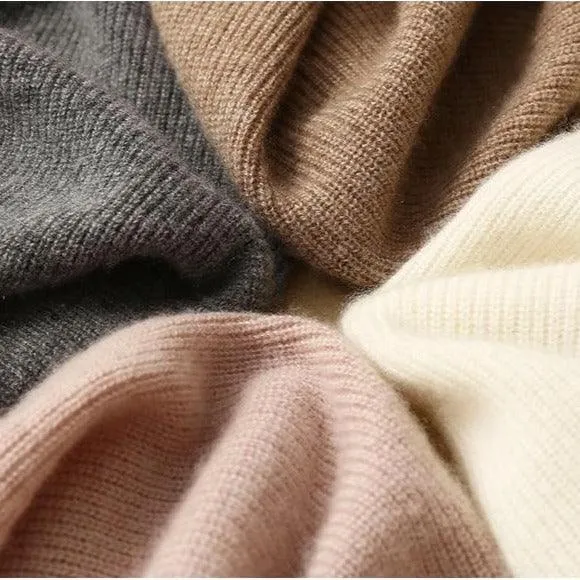 Autumn and Winter Women's Cashmere Hooded Sweater(Pants Not Included)