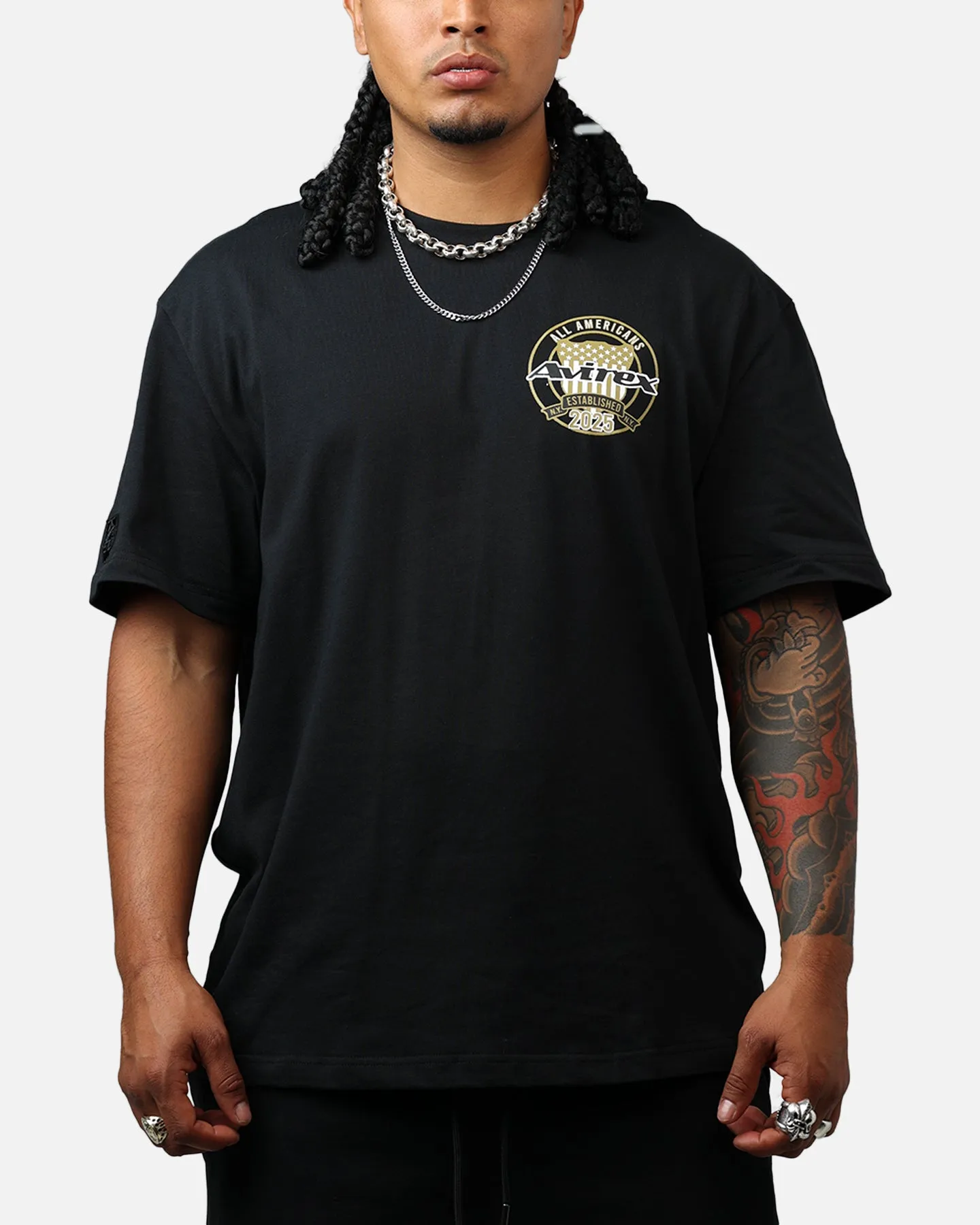 Avirex Gold T-Shirt Black/Gold