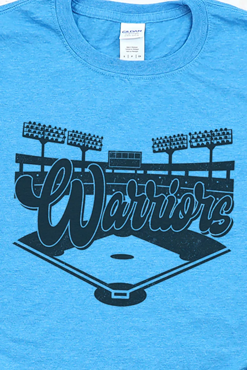 Baseball Diamond Warriors Softstyle Adult T-Shirt