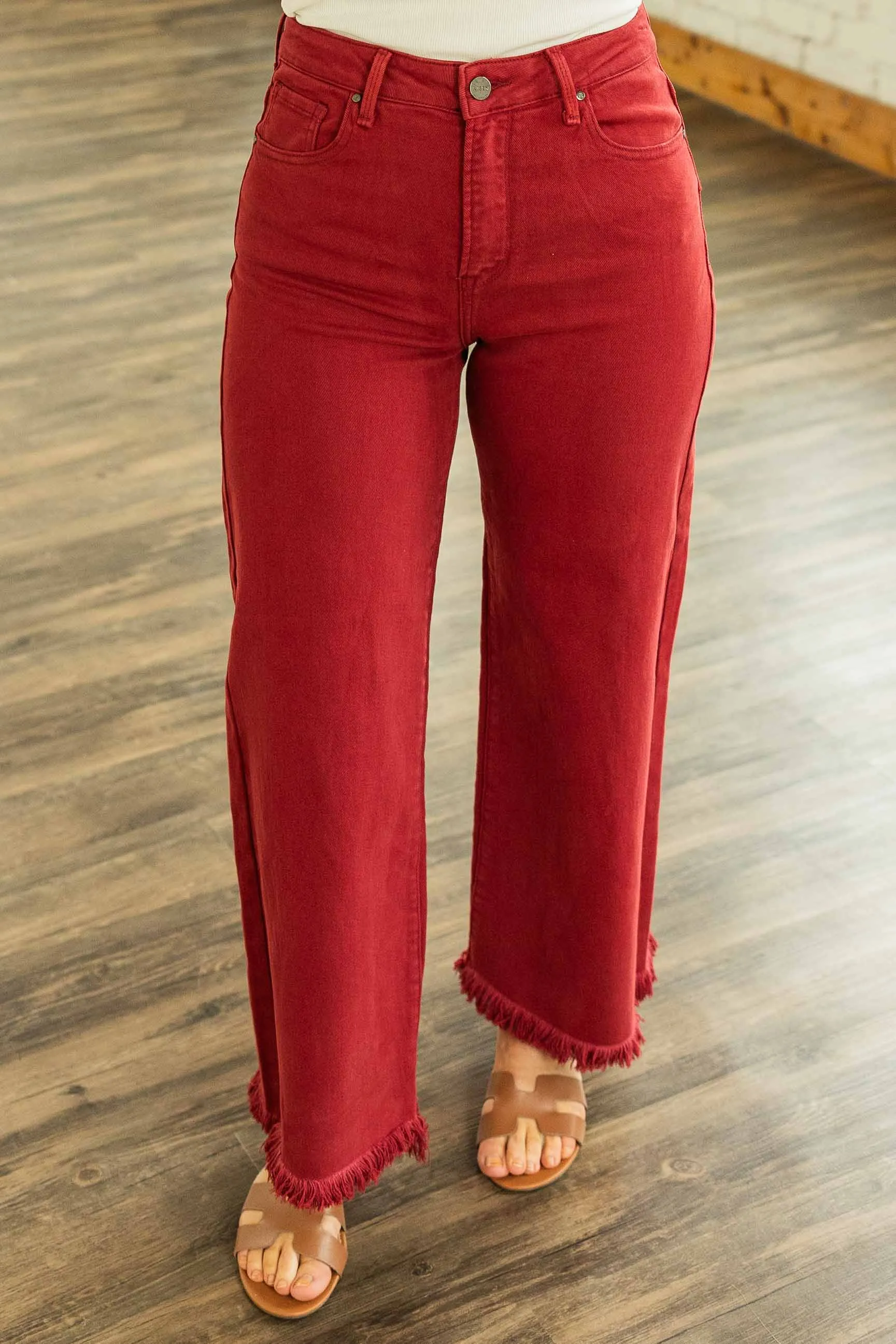 BETHANY RISEN WIDE LEG CROPPED JEANS