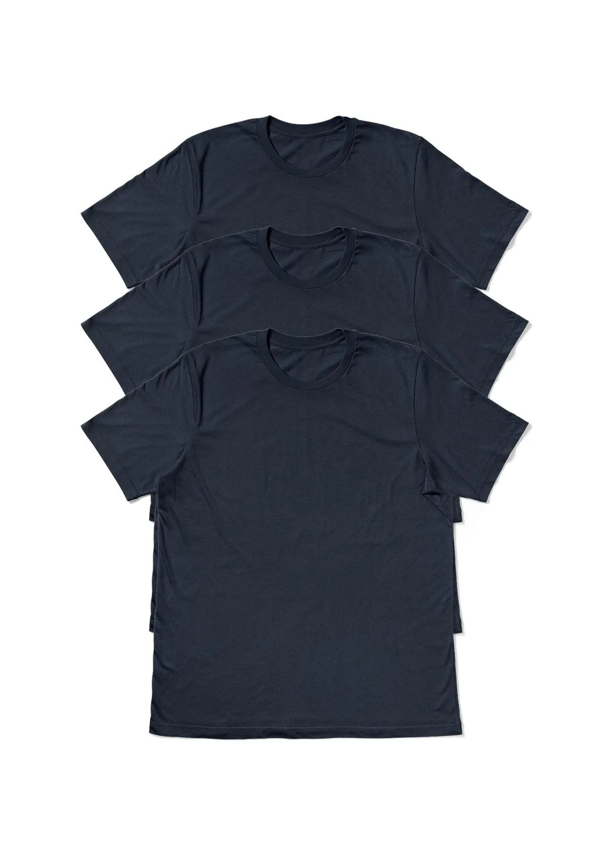 Big & Tall Mens T-Shirts Short Sleeve Navy 3 Pack