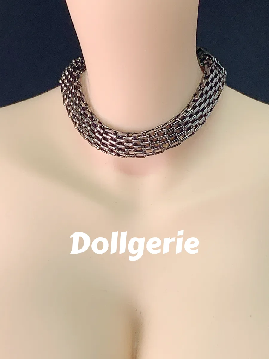 Black Silver Metal Choker for SmartDoll / DD (from Dollsories)