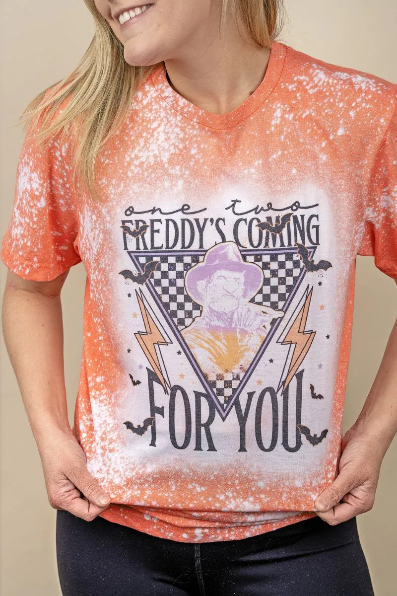 Bleached Halloween Vibez Freddy Softstyle Adult T-Shirt