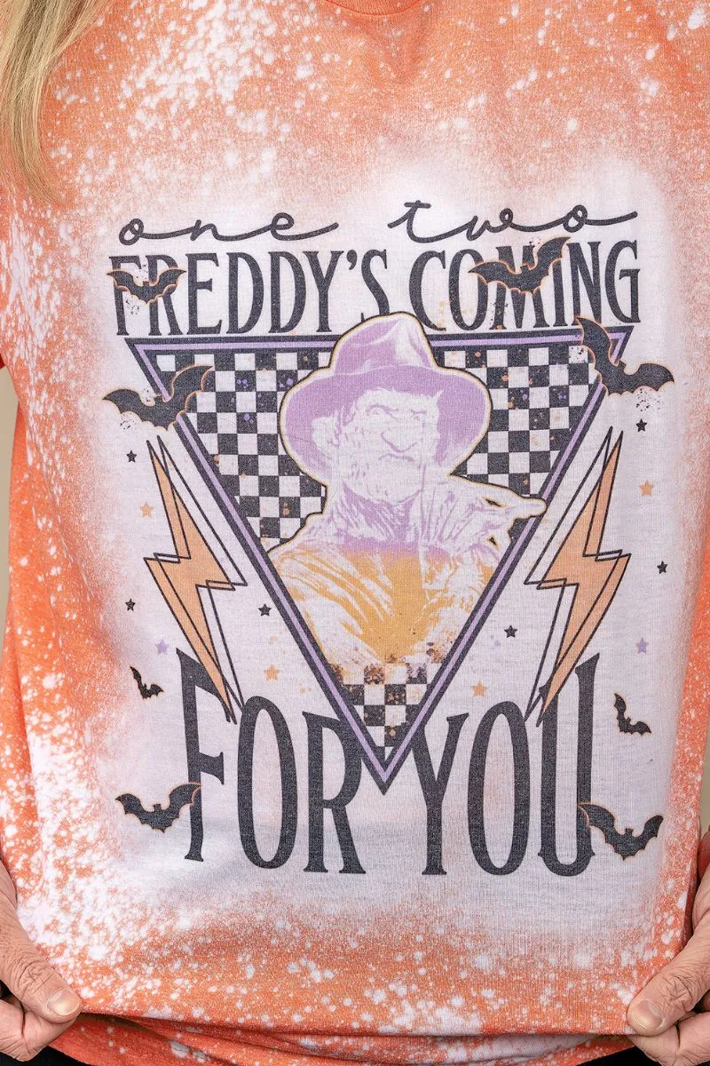 Bleached Halloween Vibez Freddy Softstyle Adult T-Shirt