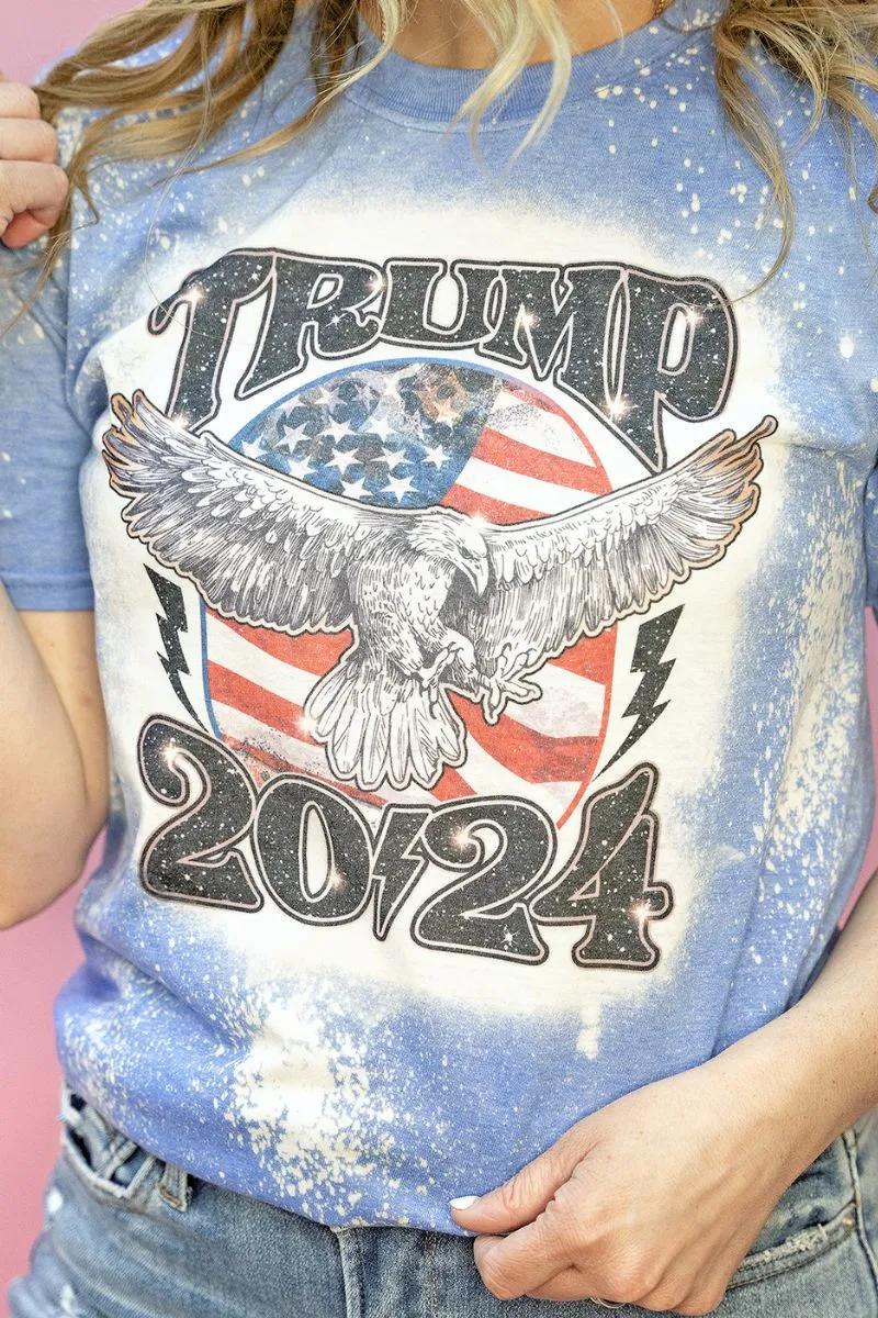 Bleached Trump 2024 Eagle Softstyle Adult T-Shirt