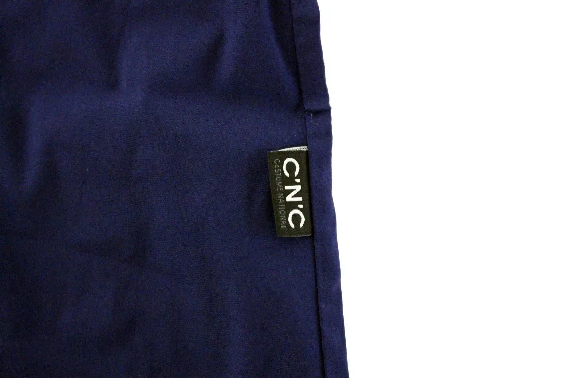 Blue cotton slim fit shirt
