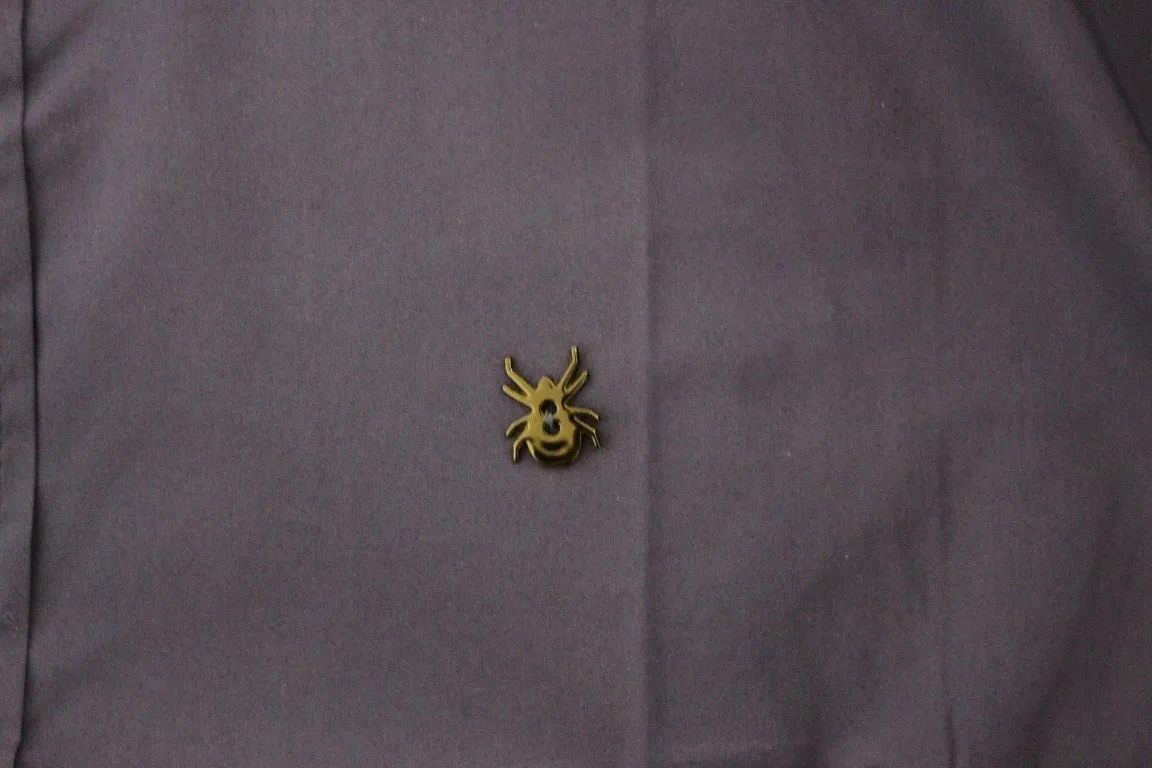 Blue cotton slim fit shirt