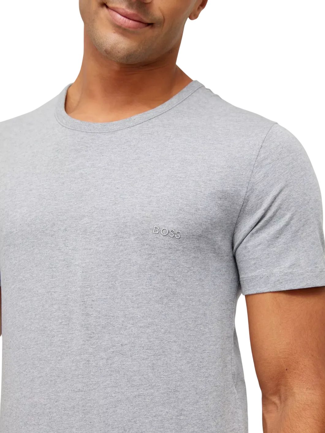 BOSS 3-Pack Classic Crew Logo T-shirt - Black/white/grey UK L