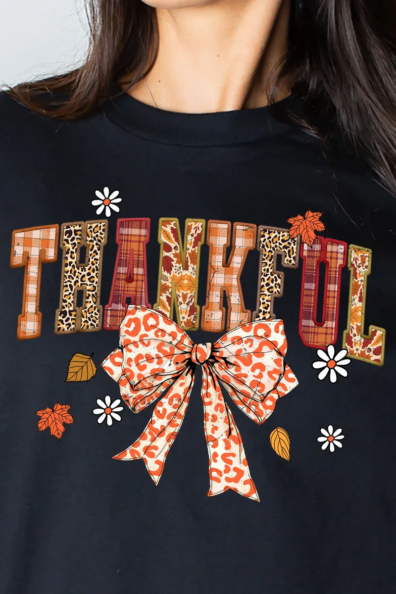 Bowy Thankful Heavy Cotton Long Sleeve Adult T-Shirt