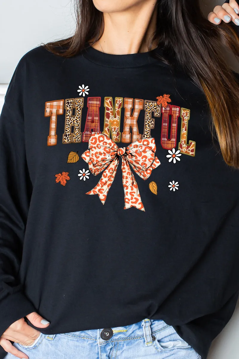 Bowy Thankful Heavy Cotton Long Sleeve Adult T-Shirt