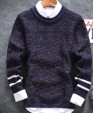 Brand Men Sweater Autumn Winter O-neck Thick Kint wear Pullover Christmas Mens Sweaters