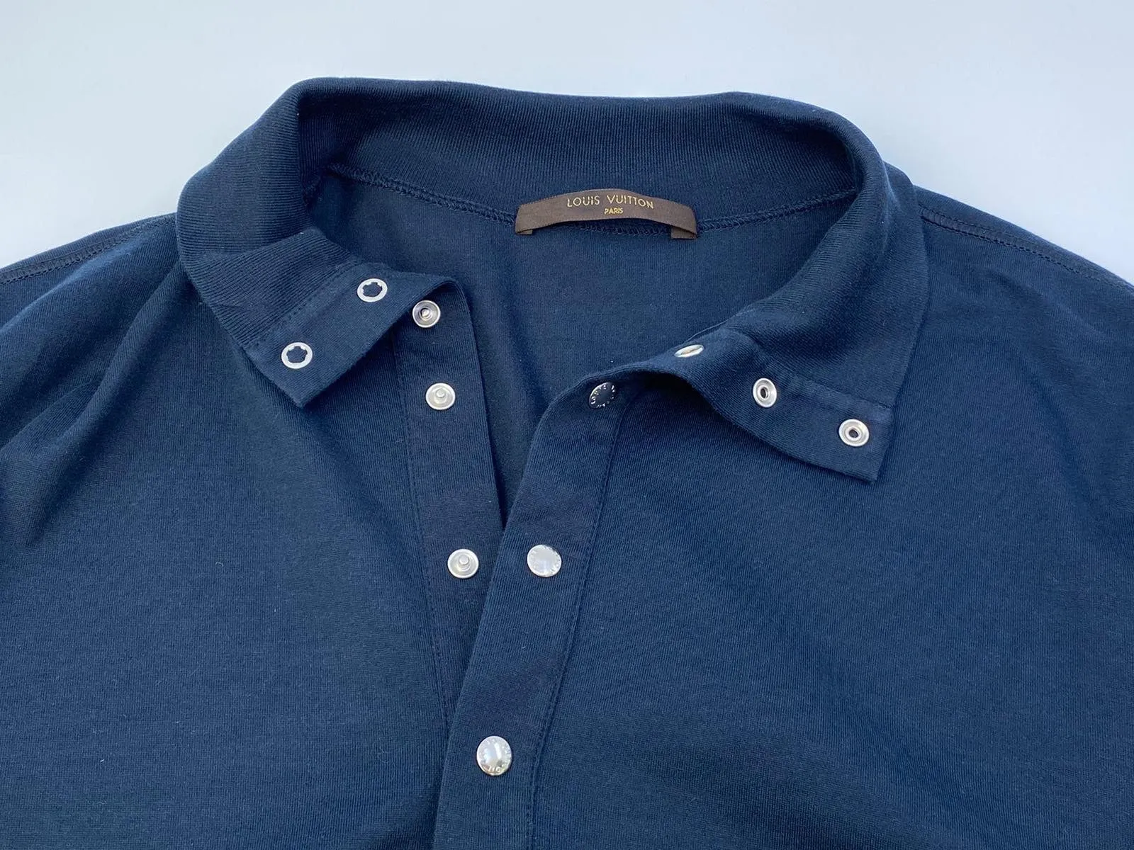 Button Collar Long Sleeve Polo