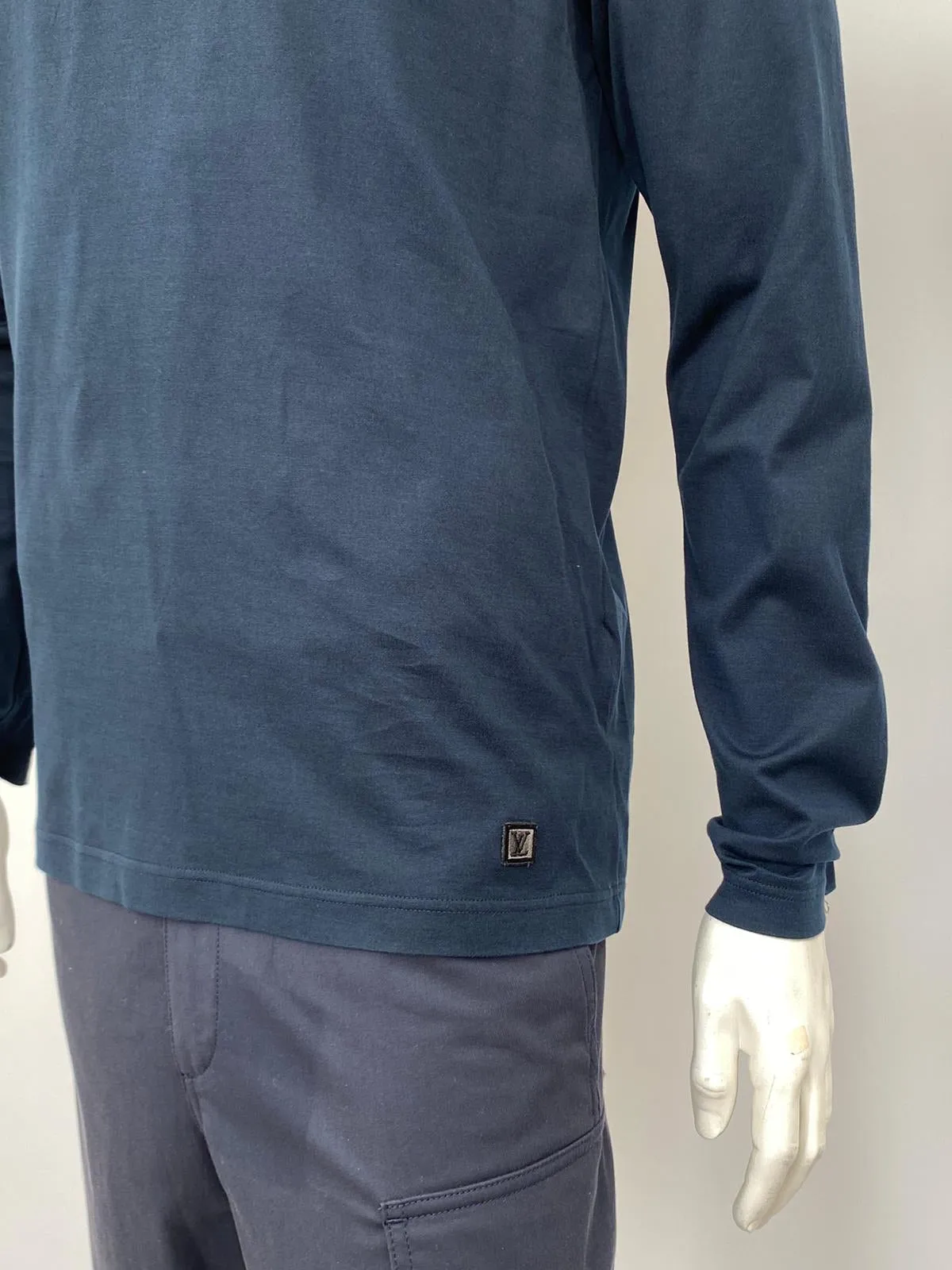 Button Collar Long Sleeve Polo