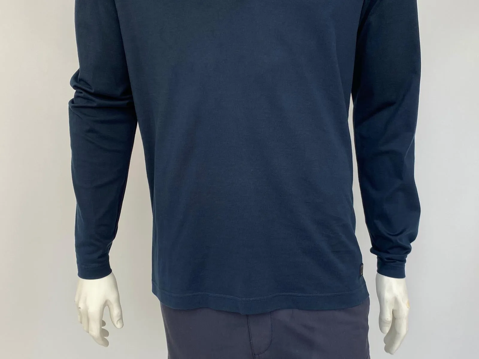 Button Collar Long Sleeve Polo