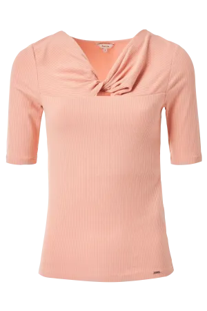 Camiseta con detalle de nudo en el escote
