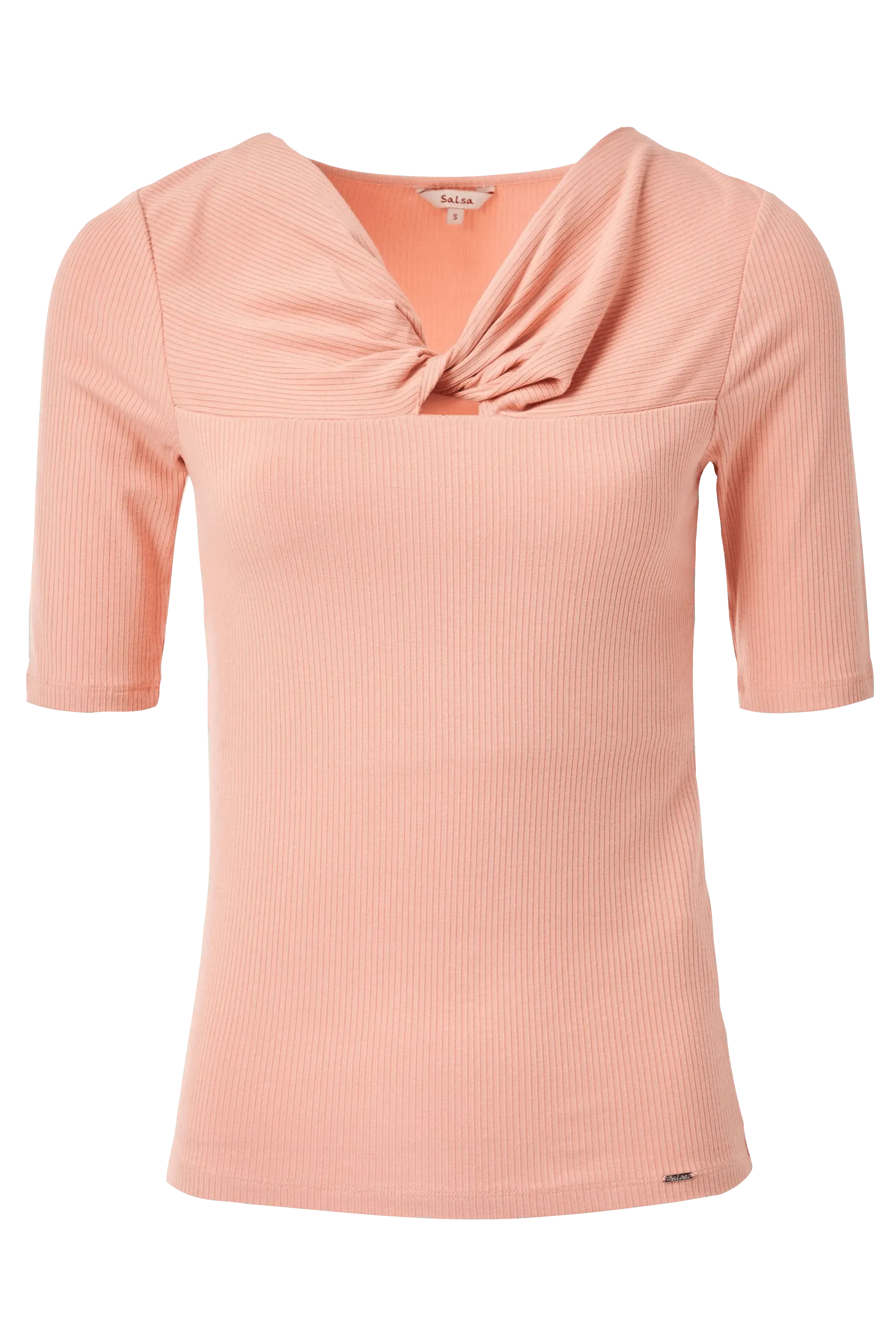 Camiseta con detalle de nudo en el escote