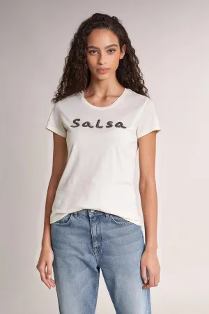 Camiseta Salsa Branding con Cuentas