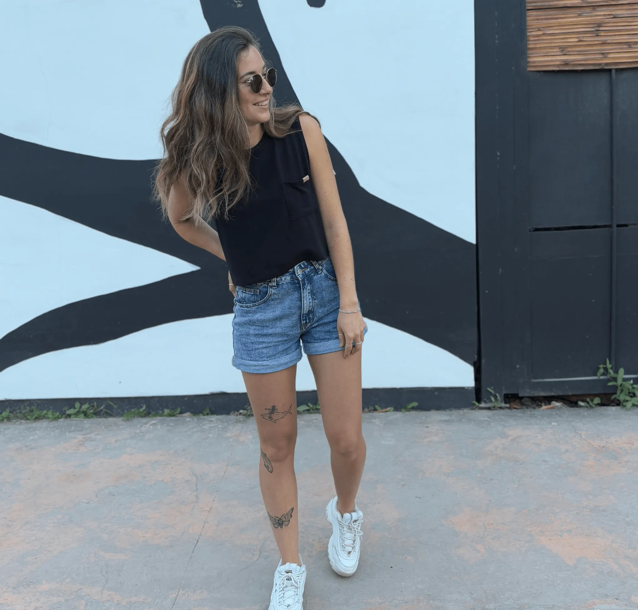 Camisole Crop Top «Basic» - Noir