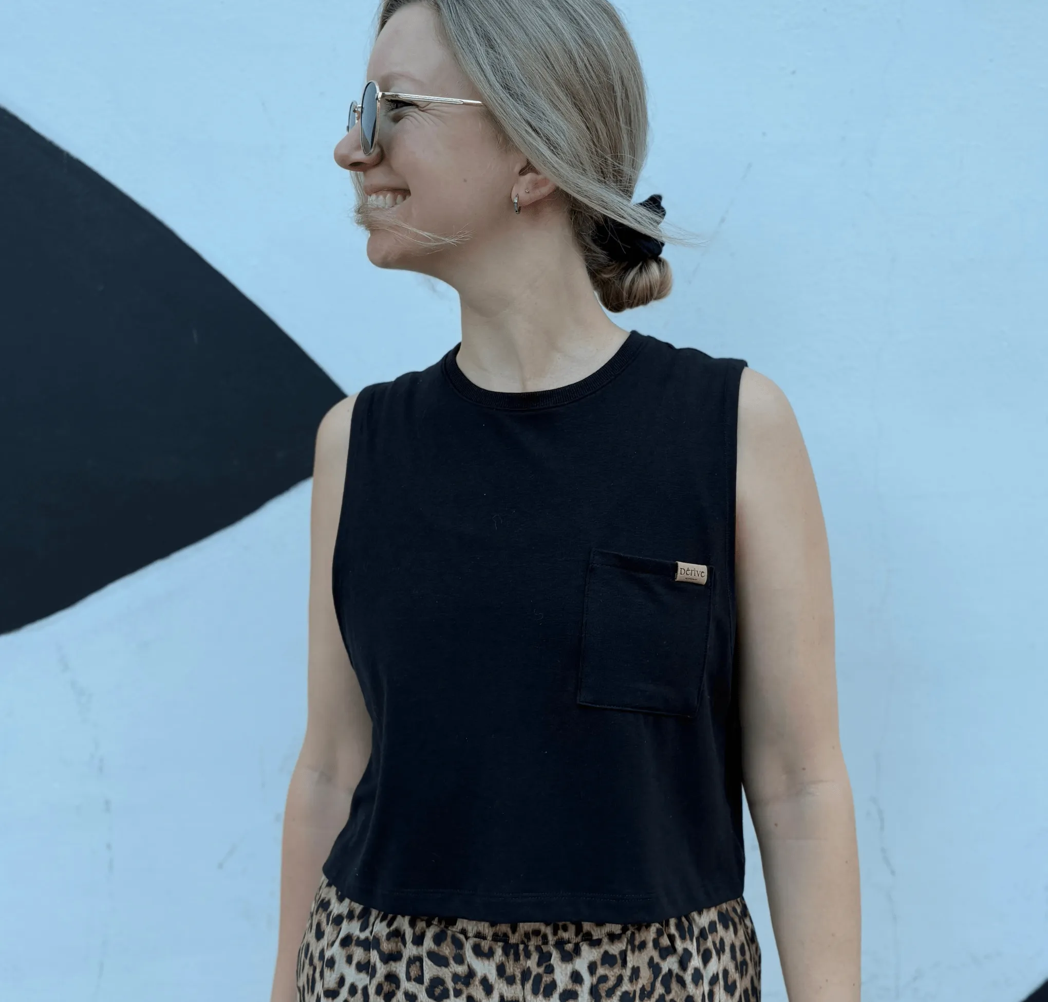 Camisole Crop Top «Basic» - Noir