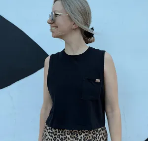 Camisole Crop Top «Basic» - Noir
