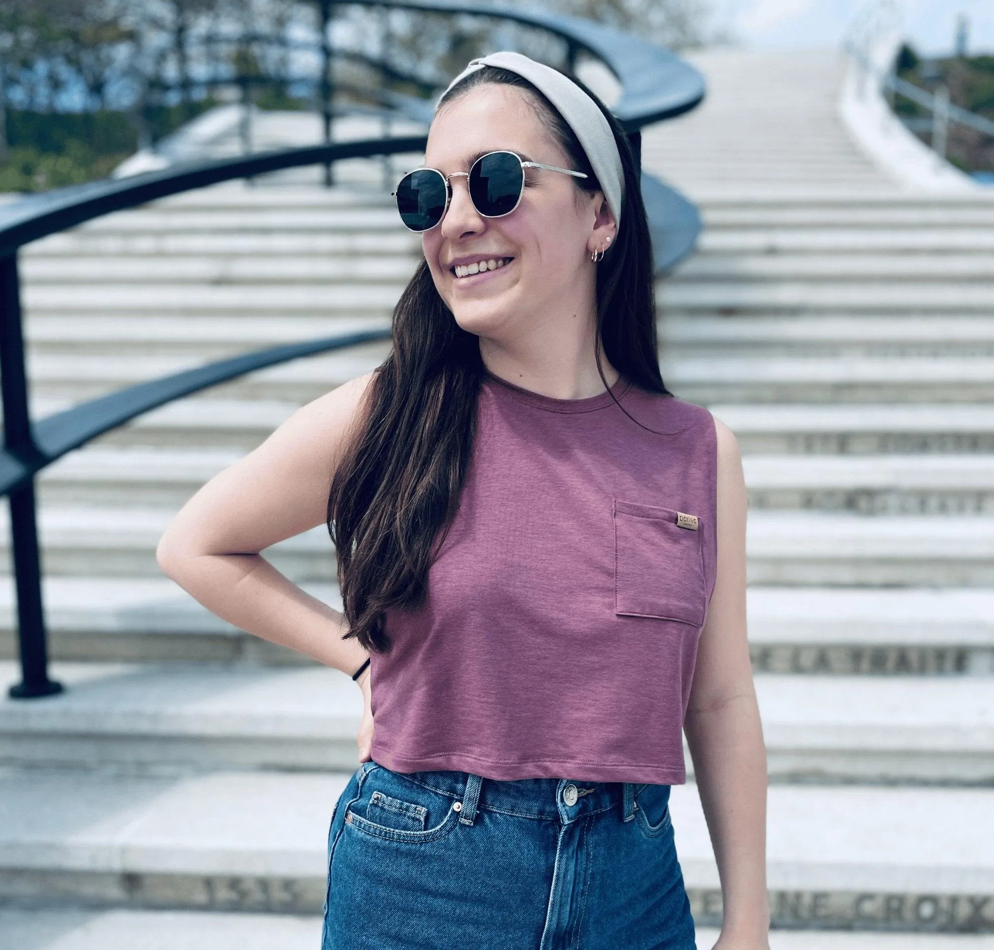 Camisole Crop Top «Basic» - Rose Brown