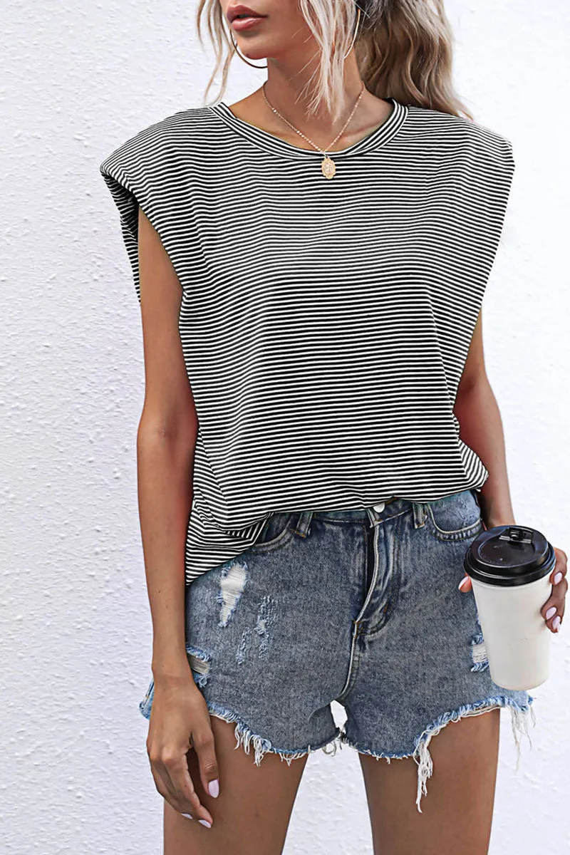 Casual Solid Patchwork O Neck T-Shirts