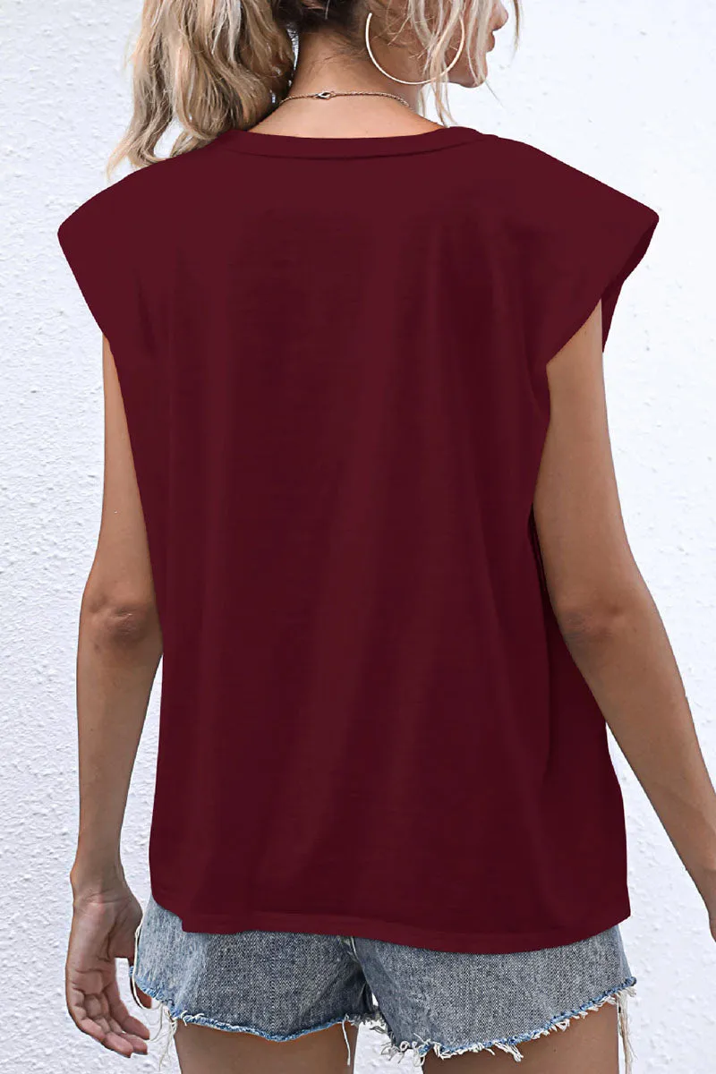 Casual Solid Patchwork O Neck T-Shirts