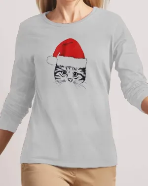 Cat New Fashion Grey High Printed Design High Quality T-shirt